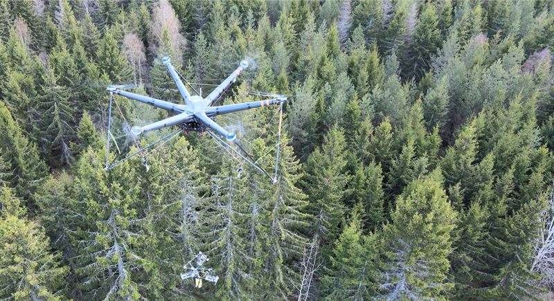 Heavy forestry reaches new hights – with drones