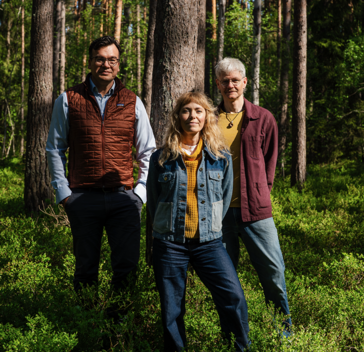 Foto: Bolaget Treebula har antagits till UIC Accelerate. På bild: Daniel Kernell, Elin Ankerblad, Robert Lerner.
